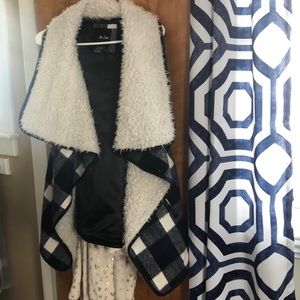 Buffalo plaid vest